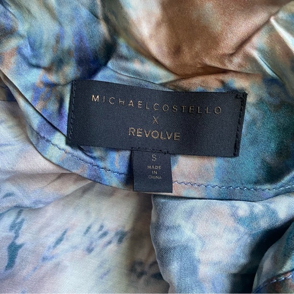 NWOT Michael Costello Braxton Dress in Oil Abstract Print Size Small - Picture 7 of 8